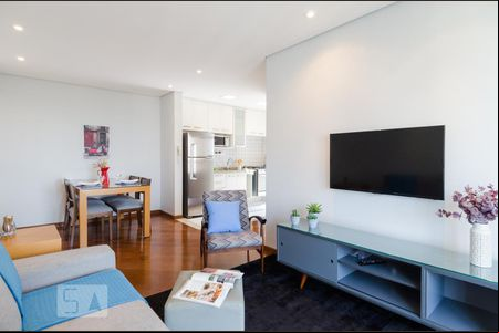 Sala de apartamento para alugar com 1 quarto, 55m² em Jardim do Mar, São Bernardo do Campo