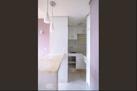 Cozinha de kitnet/studio à venda com 1 quarto, 40m² em Lourdes, Belo Horizonte