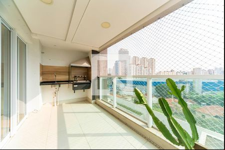 Varanda Gourmet de apartamento à venda com 2 quartos, 83m² em Parque Bandeirante, Santo André