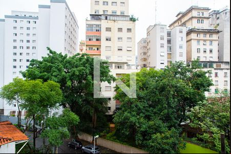 Vista da Sala/Quarto de kitnet/studio para alugar com 1 quarto, 24m² em Consolação, São Paulo