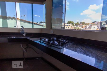 Cozinha de kitnet/studio à venda com 1 quarto, 40m² em Santa Cruz, Belo Horizonte