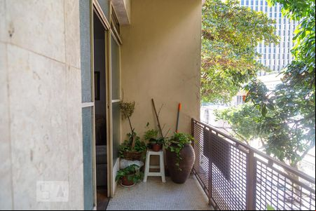 Varanda da Sala 1 de apartamento à venda com 4 quartos, 160m² em Santo Agostinho, Belo Horizonte