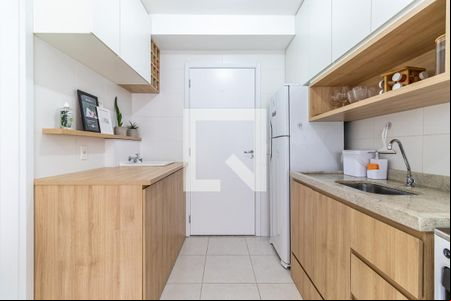Cozinha de apartamento à venda com 1 quarto, 30m² em Jardim Prudência, São Paulo