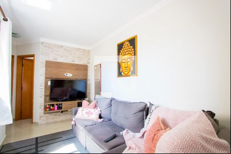 Sala de apartamento à venda com 2 quartos, 90m² em Vila Pires, Santo André