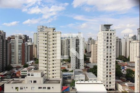 Vista da Varanda de kitnet/studio à venda com 1 quarto, 40m² em Indianópolis, São Paulo