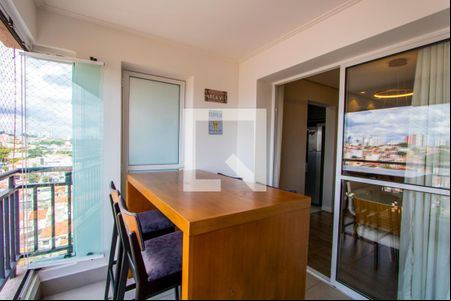 Varanda gourmet de apartamento à venda com 3 quartos, 96m² em Parque Bandeirante, Santo André