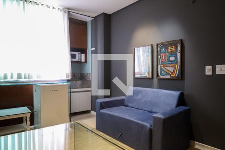 Sala de apartamento para alugar com 1 quarto, 40m² em Estoril, Belo Horizonte
