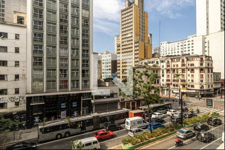 Vista do Studio de kitnet/studio para alugar com 1 quarto, 33m² em República, São Paulo