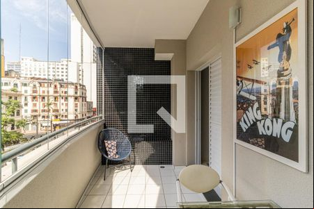 Varanda de kitnet/studio para alugar com 1 quarto, 33m² em República, São Paulo