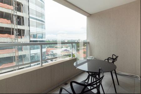 Studio - varanda de kitnet/studio para alugar com 1 quarto, 24m² em Jardim Paulistano, São Paulo