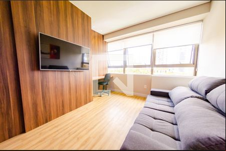 Sala de apartamento à venda com 1 quarto, 45m² em Santo Agostinho, Belo Horizonte