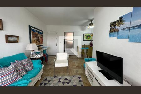 Sala de apartamento para alugar com 4 quartos, 152m² em Loteamento João Batista Julião, Guarujá