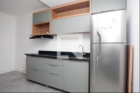Studio - Cozinha de kitnet/studio para alugar com 1 quarto, 27m² em Centro Histórico, Porto Alegre