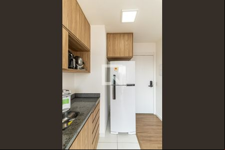 Cozinha - Churrasqueira de apartamento à venda com 1 quarto, 28m² em República, São Paulo