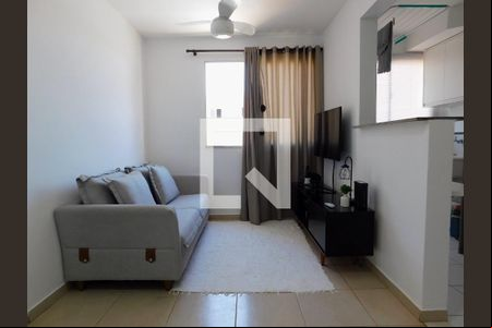 Sala  de apartamento para alugar com 2 quartos, 47m² em Morumbi, Paulínia
