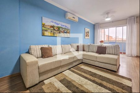 sala de apartamento para alugar com 2 quartos, 80m² em Jardim Três Marias, Guarujá
