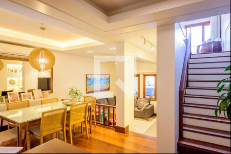 Sala de Jantar de casa de condomínio à venda com 3 quartos, 202m² em Pedra Redonda, Porto Alegre