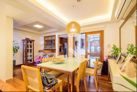 Sala de Jantar de casa de condomínio à venda com 3 quartos, 202m² em Pedra Redonda, Porto Alegre