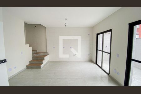 Sala - Sala de Jantar - Cozinha de casa de condomínio à venda com 2 quartos, 100m² em Vila Humaita, Santo André