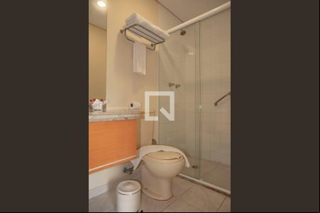 Banheiro de kitnet/studio à venda com 1 quarto, 27m² em Vila Clementino, São Paulo