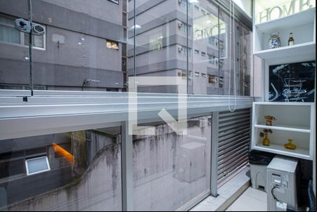 Varanda da Sala/Quarto de kitnet/studio à venda com 1 quarto, 23m² em Consolação, São Paulo