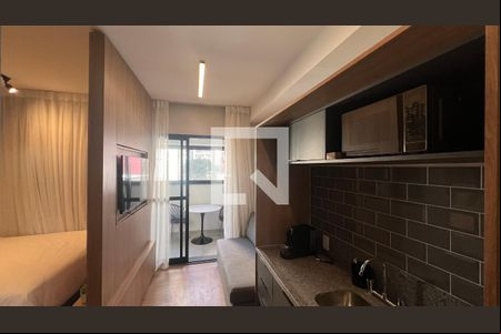 Cozinha de kitnet/studio à venda com 1 quarto, 39m² em Pinheiros, São Paulo