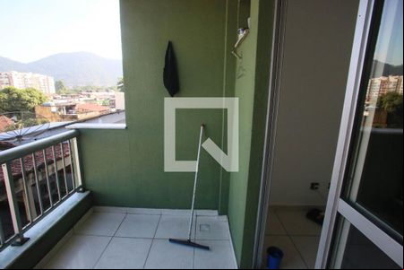 Varanda da Sala de apartamento à venda com 3 quartos, 100m² em Taquara, Rio de Janeiro