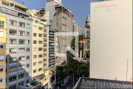 Vista da Sala de apartamento à venda com 1 quarto, 28m² em República, São Paulo