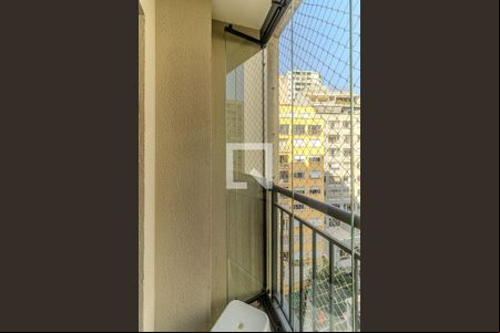 Varanda de apartamento à venda com 1 quarto, 28m² em República, São Paulo