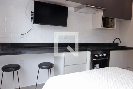 Sala/Quarto de kitnet/studio para alugar com 1 quarto, 26m² em Indianópolis, São Paulo