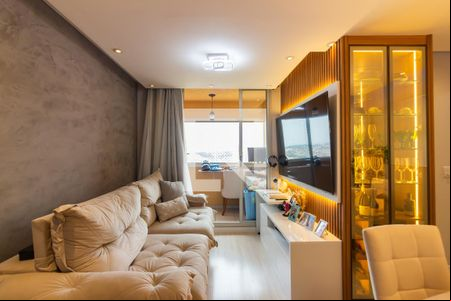 Sala de apartamento para alugar com 3 quartos, 79m² em Jaguaribe, Osasco