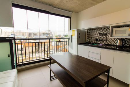 Sala / Cozinha de kitnet/studio à venda com 1 quarto, 32m² em Bom Retiro, São Paulo