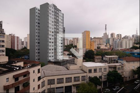 Vista da Sala/Cozinha de kitnet/studio à venda com 1 quarto, 25m² em Bela Vista, São Paulo