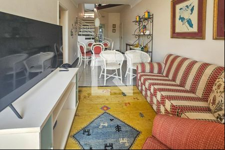 Sala de apartamento para alugar com 2 quartos, 240m² em Jardim Santa Genoveva, Guarujá