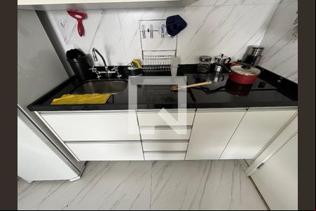 Sala/Cozinha de apartamento à venda com 1 quarto, 45m² em Brooklin Paulista, São Paulo