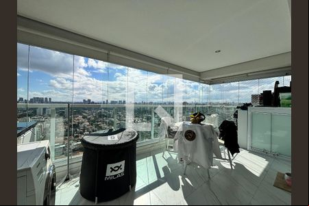 Varanda de apartamento à venda com 1 quarto, 45m² em Brooklin Paulista, São Paulo