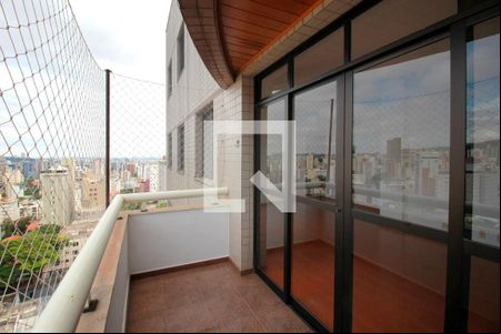 Varanda da Sala de apartamento à venda com 4 quartos, 120m² em Serra, Belo Horizonte