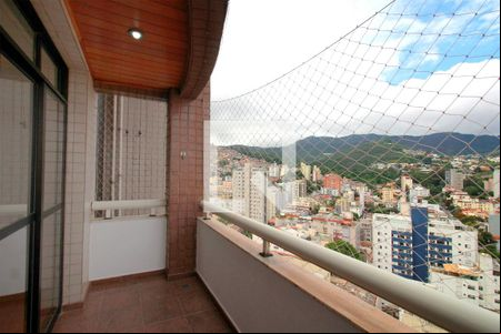 Varanda da Sala de apartamento à venda com 4 quartos, 120m² em Serra, Belo Horizonte