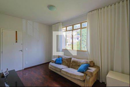 Sala de apartamento à venda com 3 quartos, 90m² em Serra, Belo Horizonte