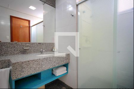 Banheiro de kitnet/studio à venda com 1 quarto, 28m² em Centro, Belo Horizonte
