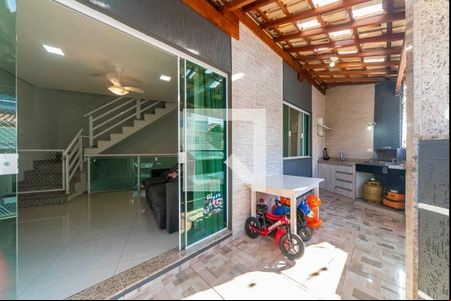 Varanda da Sala de casa à venda com 3 quartos, 164m² em Vila Linda, Santo André