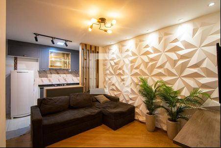 Sala de apartamento à venda com 2 quartos, 90m² em Parque Bandeirante, Santo André