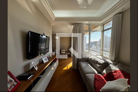 Sala de apartamento à venda com 3 quartos, 89m² em Lourdes, Belo Horizonte