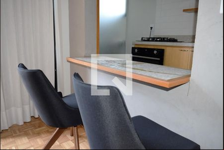 Sala de jantar de apartamento para alugar com 1 quarto, 57m² em Jardim America, São Paulo