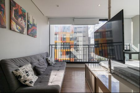 Sala de kitnet/studio à venda com 1 quarto, 34m² em Indianópolis, São Paulo