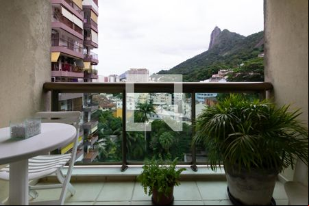 Varanda da sala de apartamento para alugar com 2 quartos, 70m² em Botafogo, Rio de Janeiro