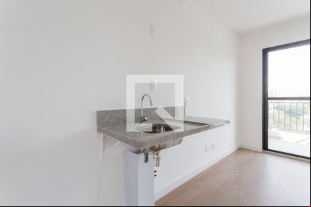 Sala/Cozinha de kitnet/studio à venda com 1 quarto, 27m² em Moema, São Paulo