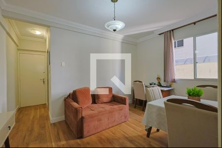 Sala de apartamento à venda com 1 quarto, 53m² em Lourdes, Belo Horizonte