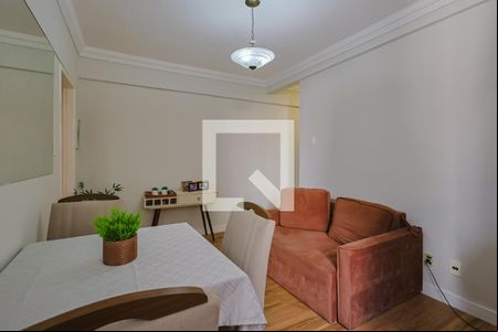 Sala de apartamento à venda com 1 quarto, 53m² em Lourdes, Belo Horizonte