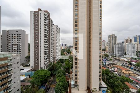 Vista da Sacada de kitnet/studio à venda com 1 quarto, 29m² em Jardim Prudência, São Paulo